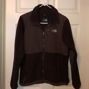 Brown North face Denali jacket