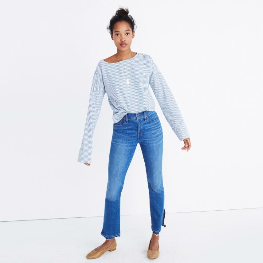 Madewell Convertible Cold-Shoulder Top