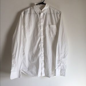 (See Bundle) Men's Long Sleeve White Dress Shirt