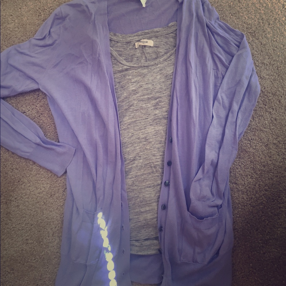 Light weight purple cardigan