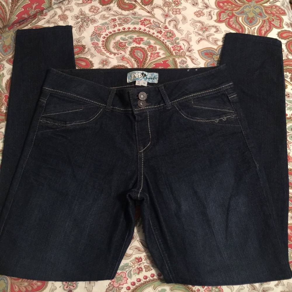 Jolt Dark Rinse Jeggings, size 13