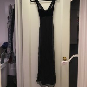 Long black laundry dress -