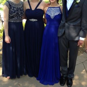 Blue prom dress