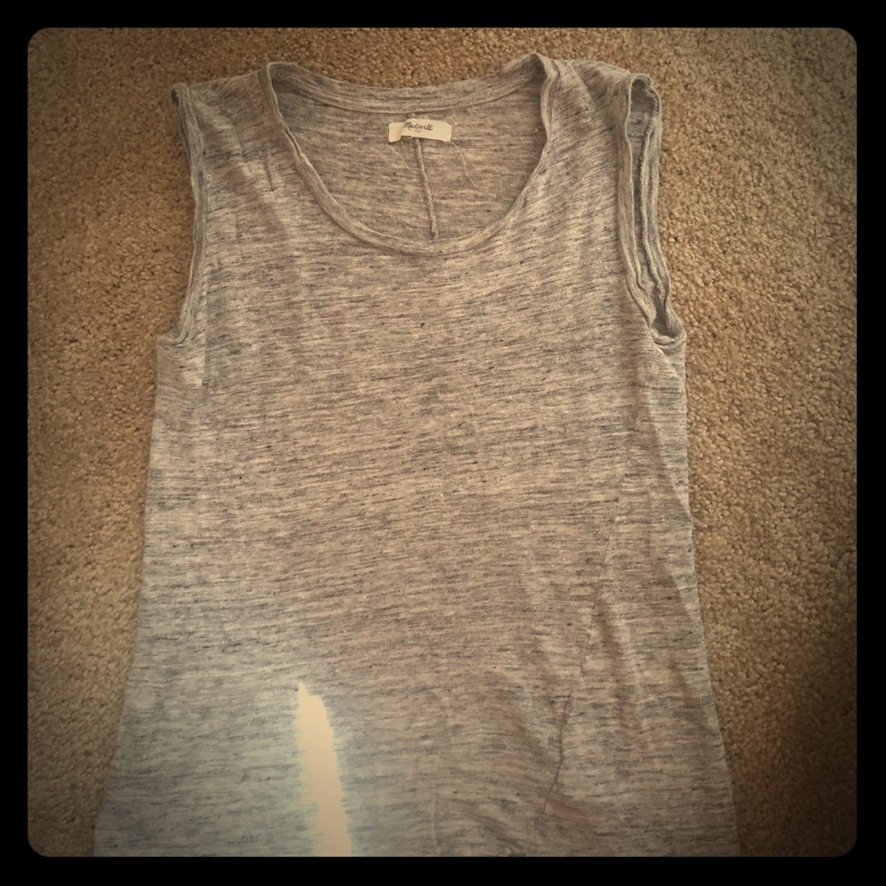 Plain gray tank