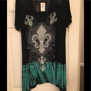 Vocal brand short sleeve top