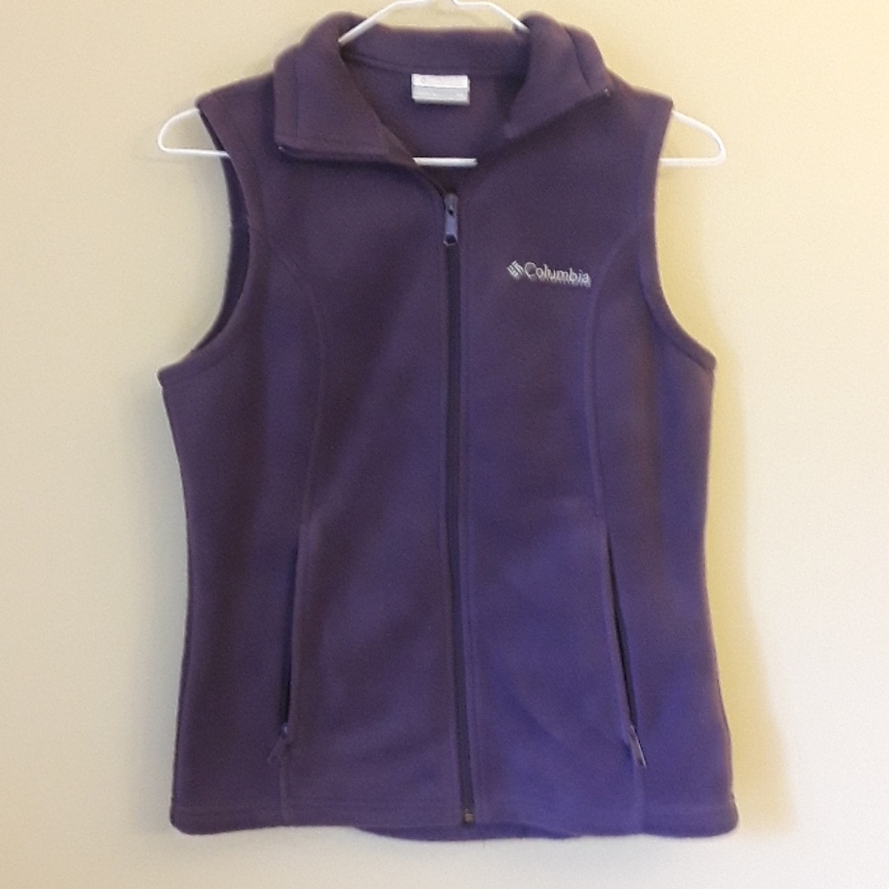 Purple Columbia zip-up vest