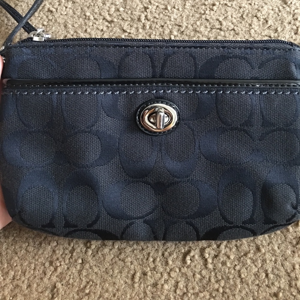 Black Coach Wristlet