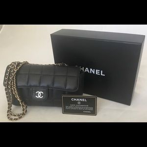 Authentic Chanel Camelia crossbody bag.