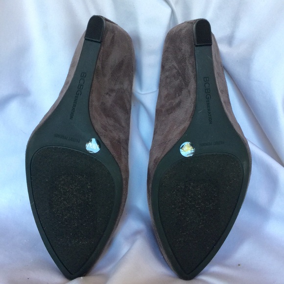 BCBGeneration Gray Suede Pumps - Picture 3 of 5