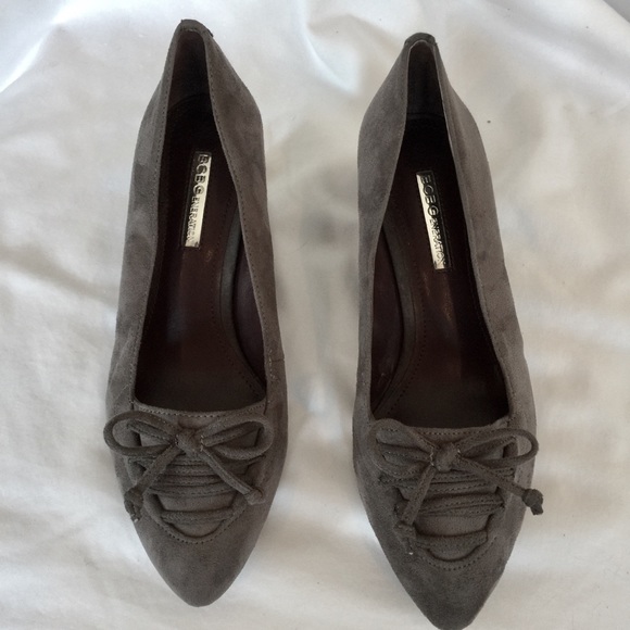 BCBGeneration Gray Suede Pumps - Picture 5 of 5