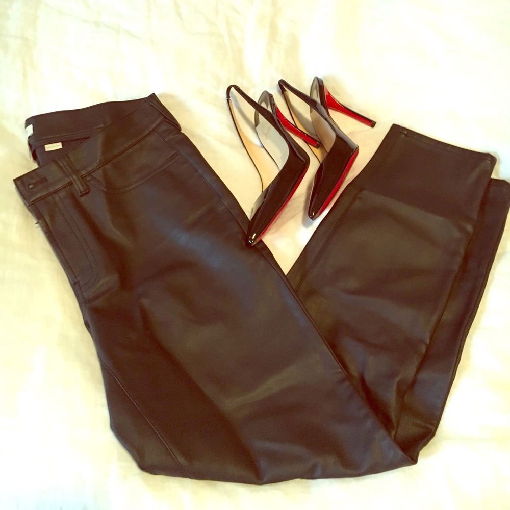 Vegan leather pants - J crew