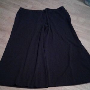 Black wide leg pants