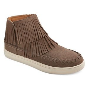 Mossimo fringe sneaker booties