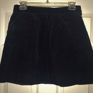 J Crew Cordoroy Skirt - Navy Blue