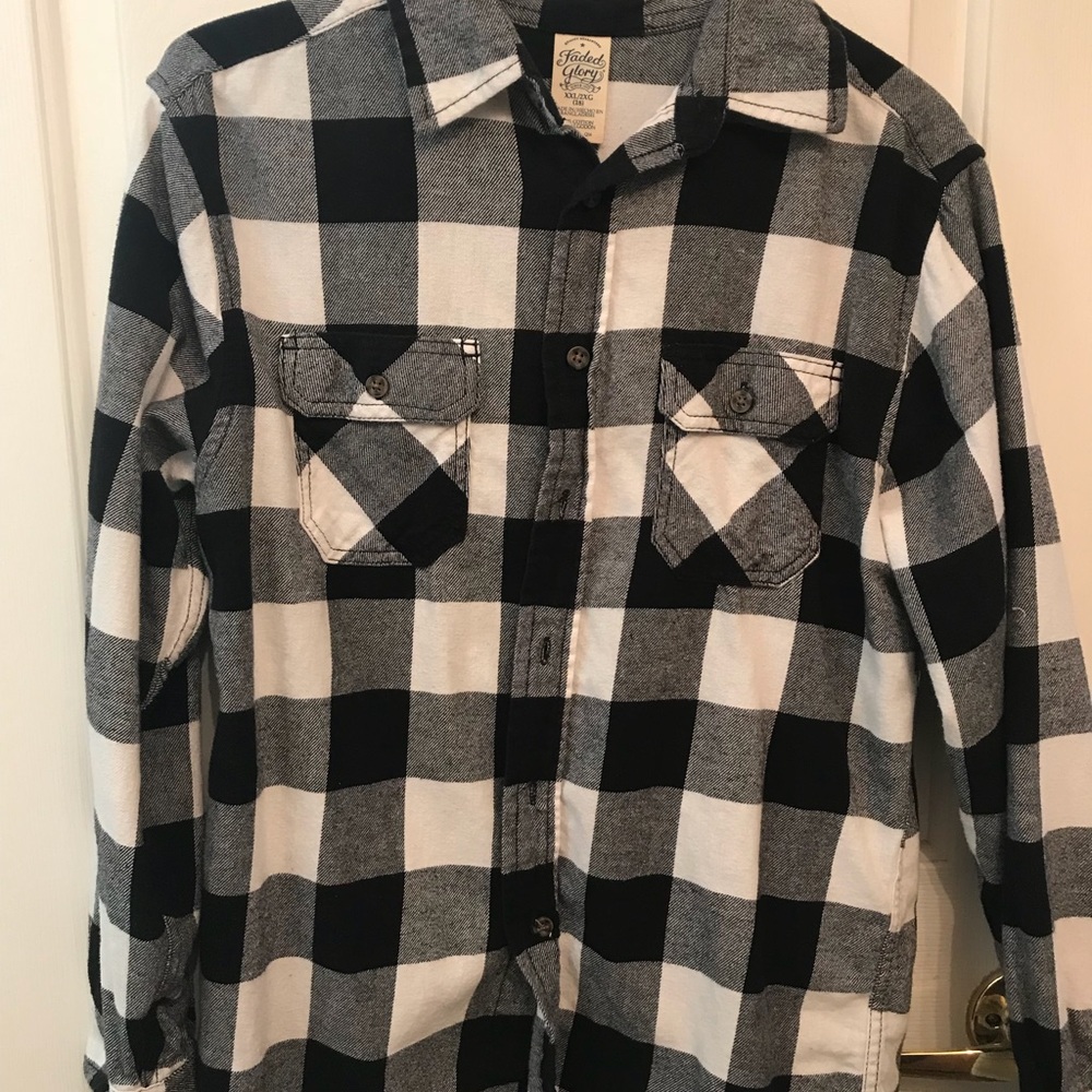 Flannel Black and White Men’s