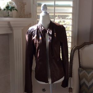 Brown like leather jacket