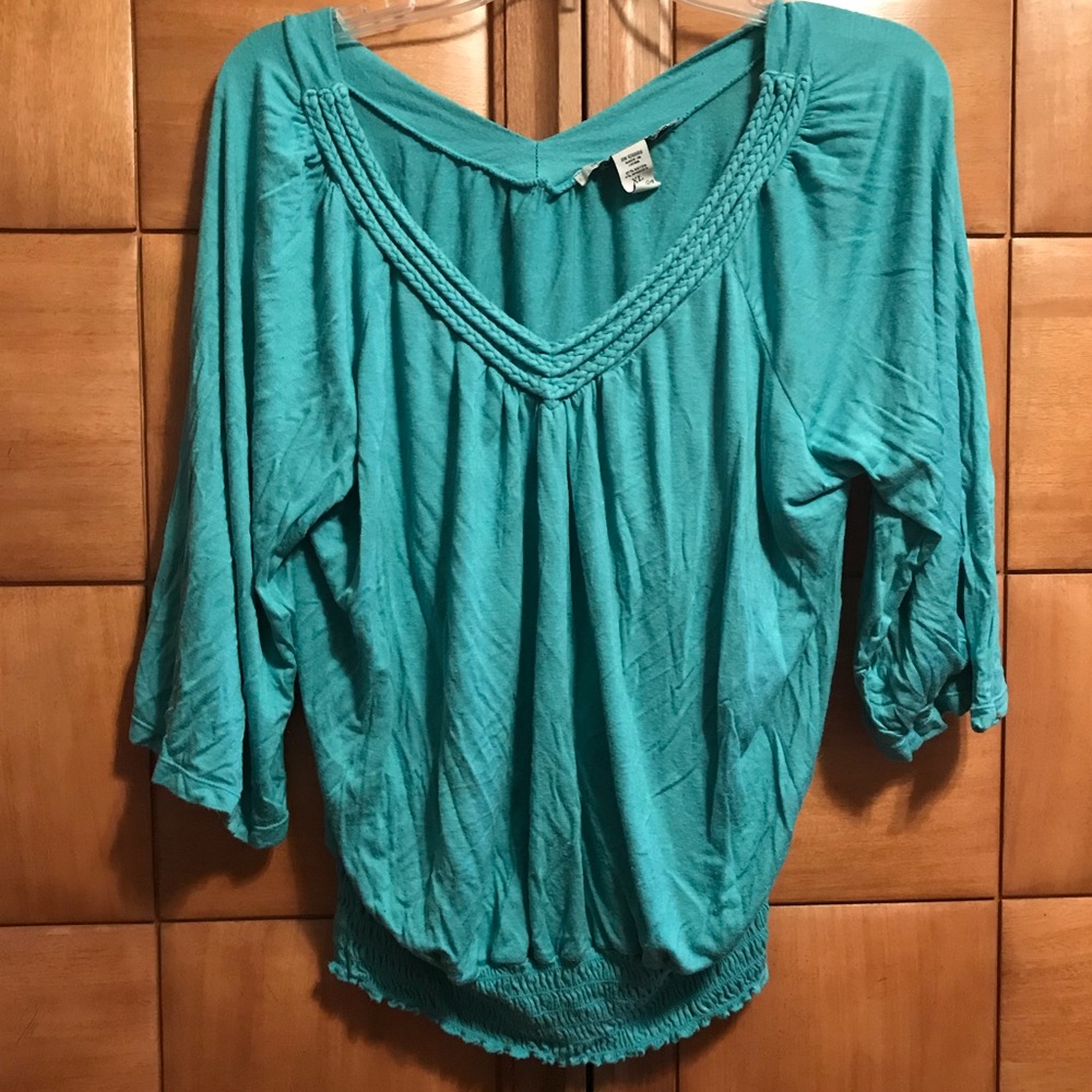 Teal American Rag blouse