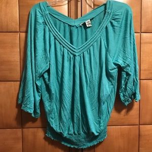 Teal American Rag blouse