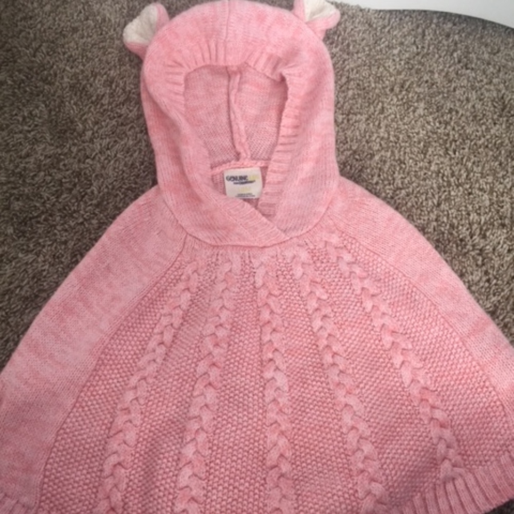 Pink Pancho 18M Genuine Kids Osh Gosh
