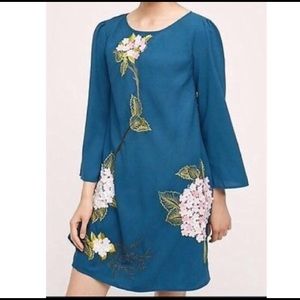 Anthropologie hydrangea dress