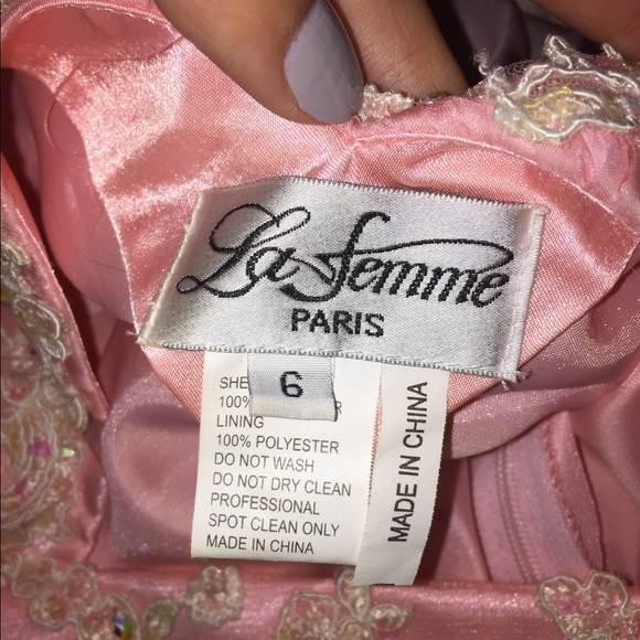 • Strapless Chiffon Prom Dress • - Picture 7 of 8