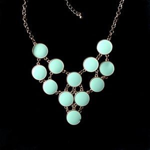 •Mint Enamel Necklace•