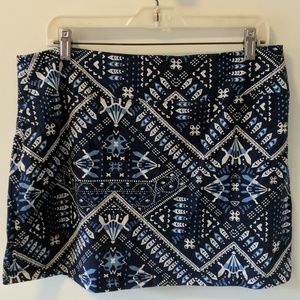 Patagonia Navy Patterned Skirt