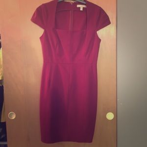 Wine Banana Republic sheath dress