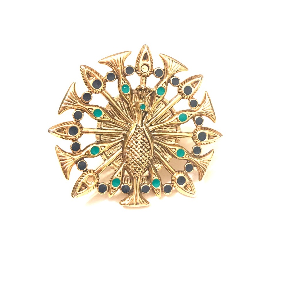 Gold dipped Peacock ring
