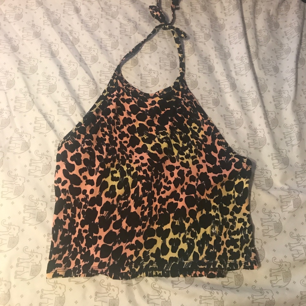 Cheetah print halter too