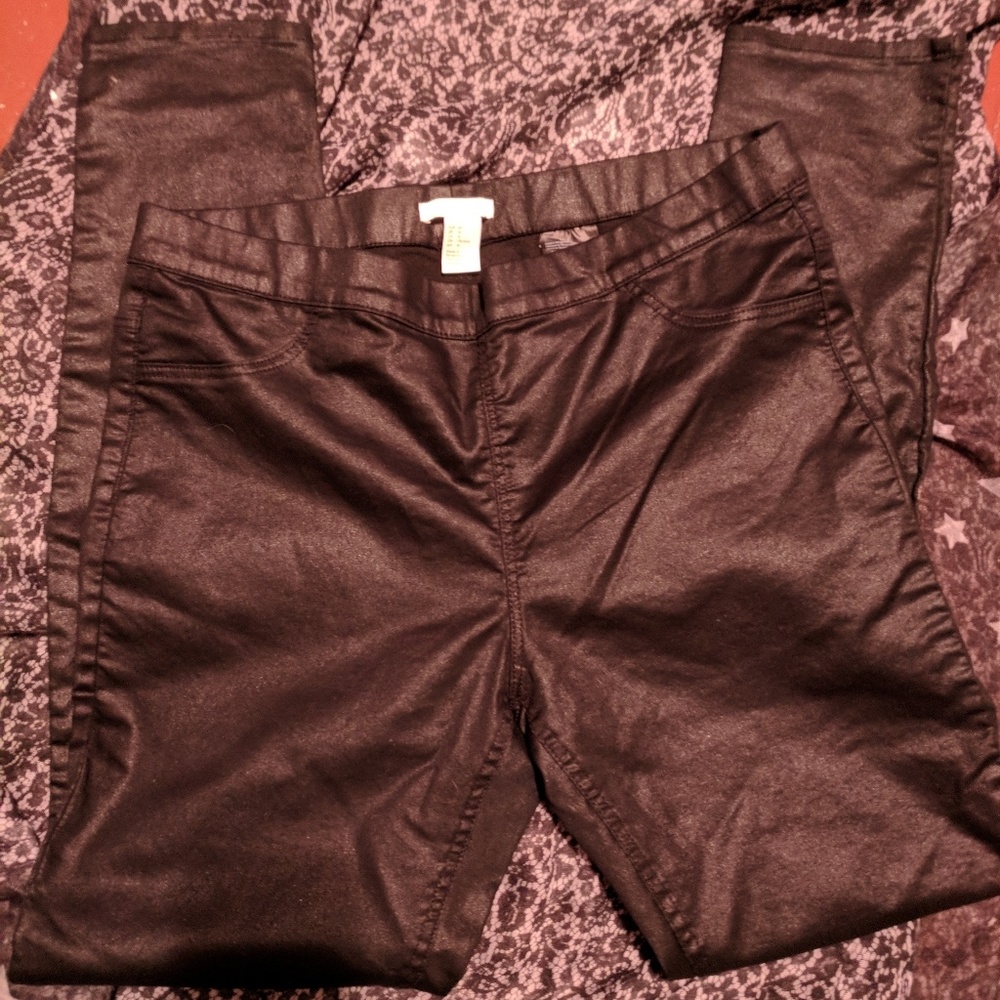Pleather pants