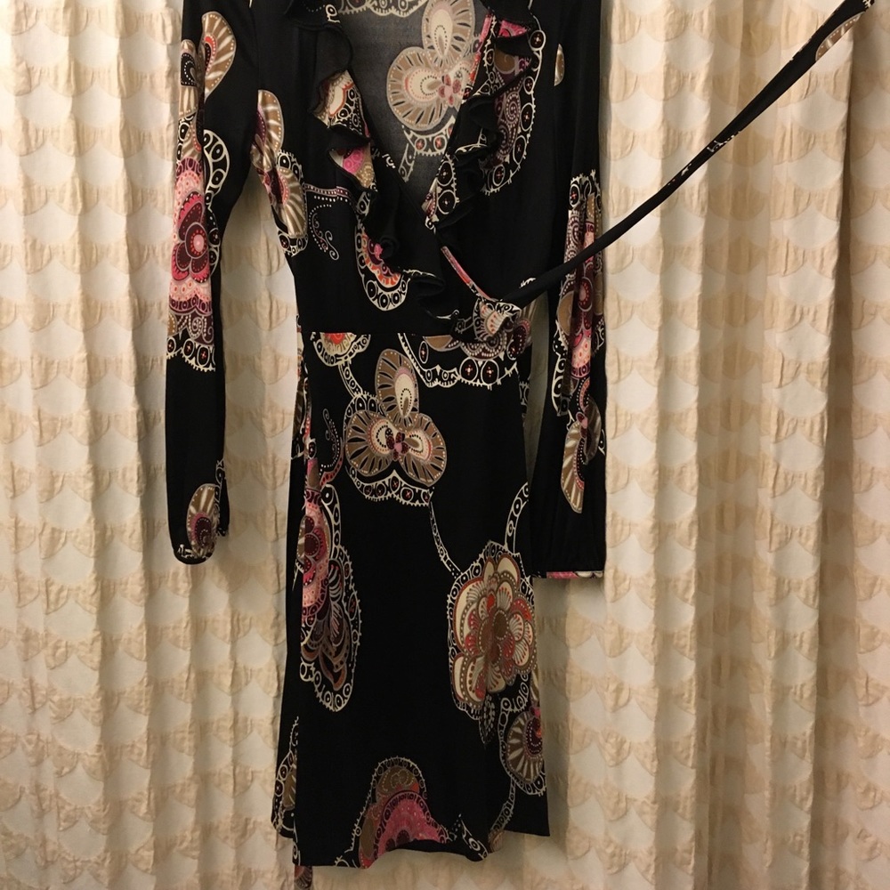 Trina Turk Silk wrap-around Dress