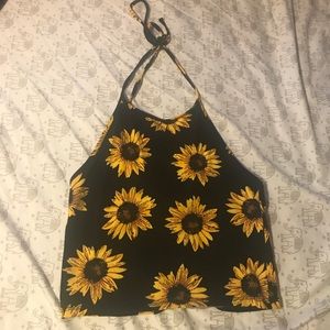 Sunflower halter top