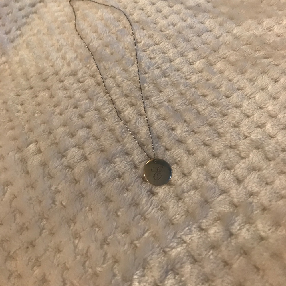 Tiffany & Co. “E” pendant