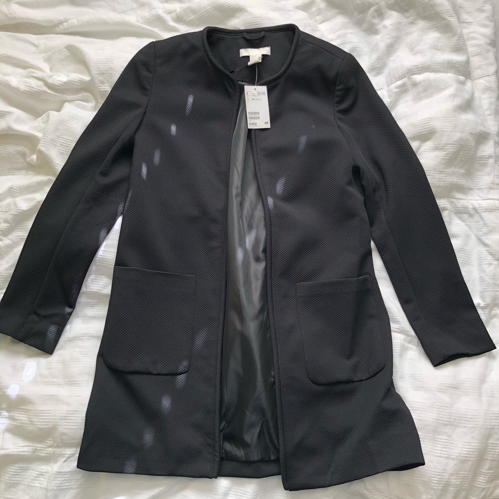 H&M Collarless Short Coat