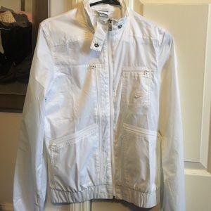 Nike zip up. Wind breaker/jogging material