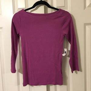 Purple 3/4 sleeve top