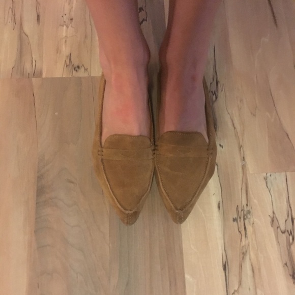 tan suede loafers ladies