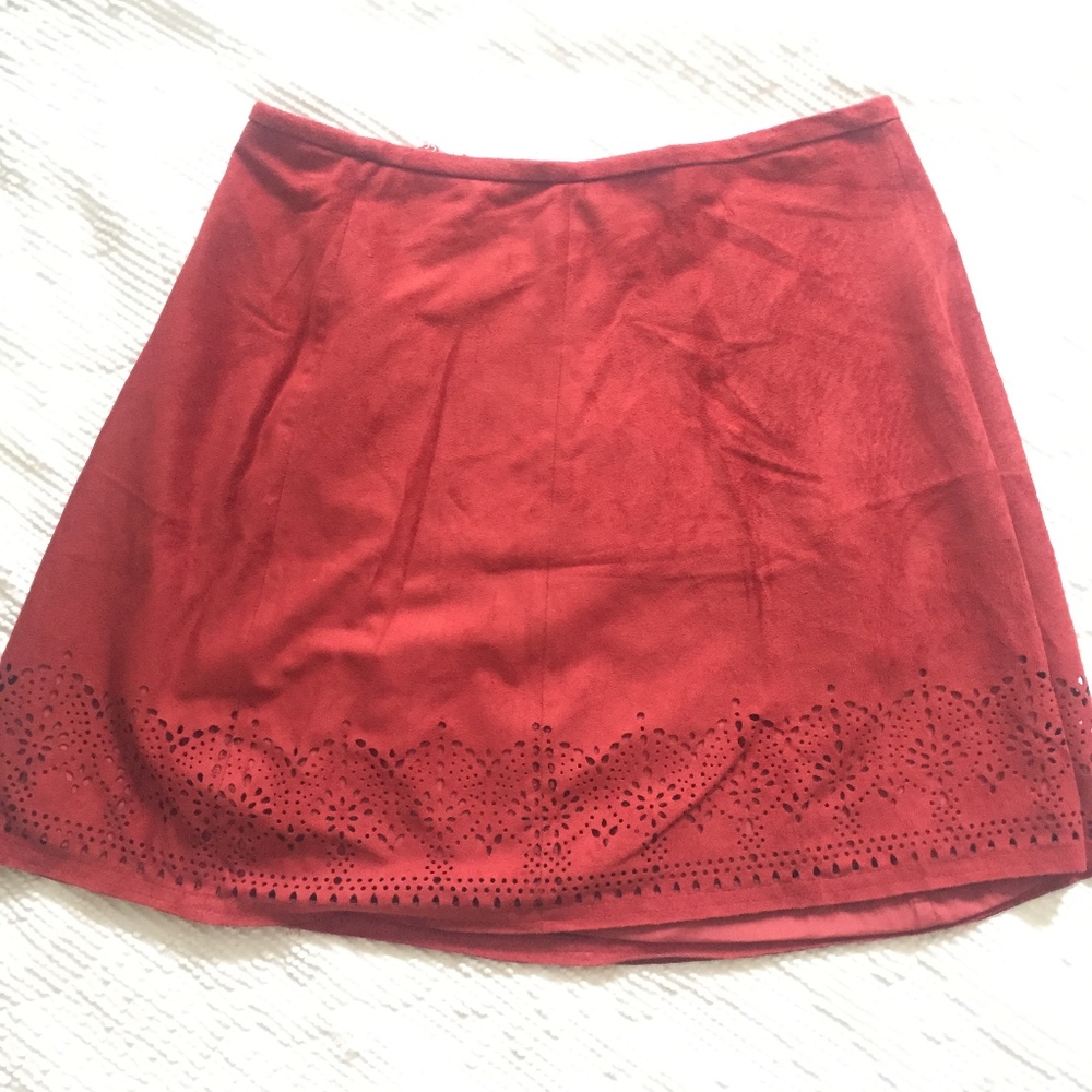 Faux Suede Skirt - Express - 8