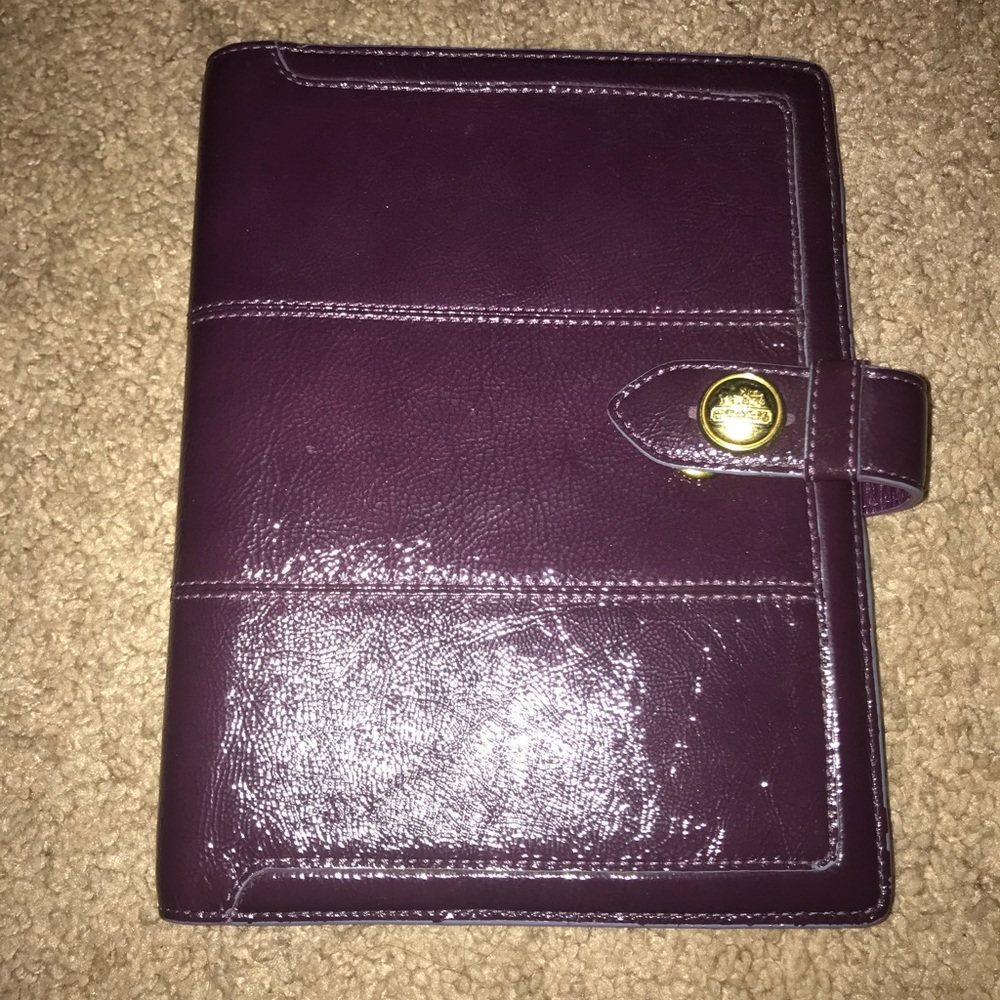 Coach planner plum