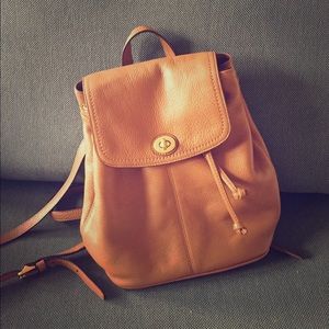 Coach Leather Backpack Purse
