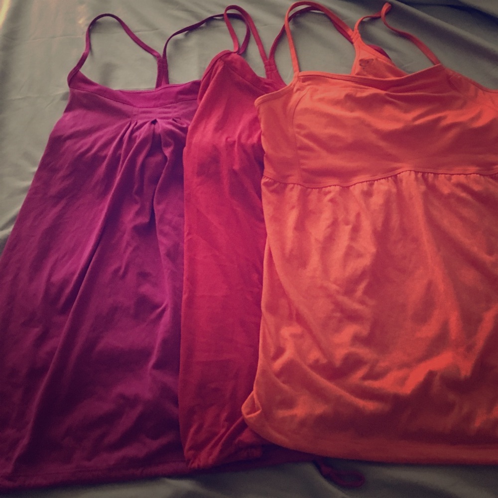 Set of three workout tanks