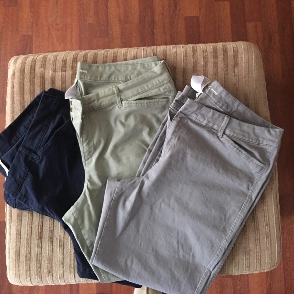 3 pairs Old Navy Pixie style 16 regular