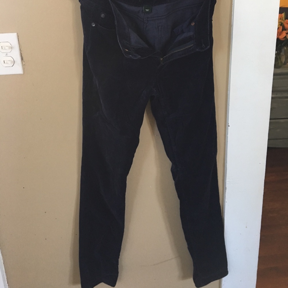J.Crew navy velvet pant
