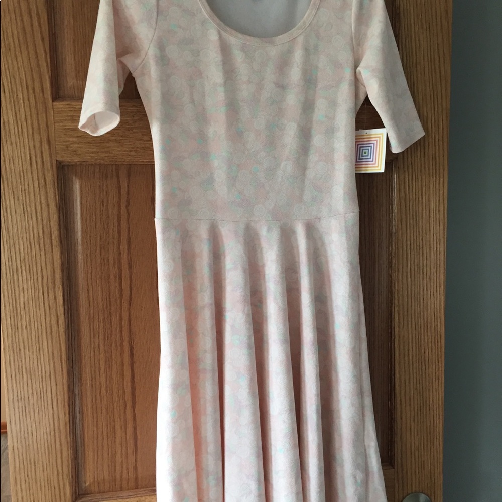LuLaRoe light pink “Nicole” dress