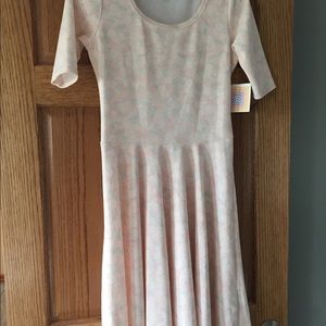 LuLaRoe light pink “Nicole” dress