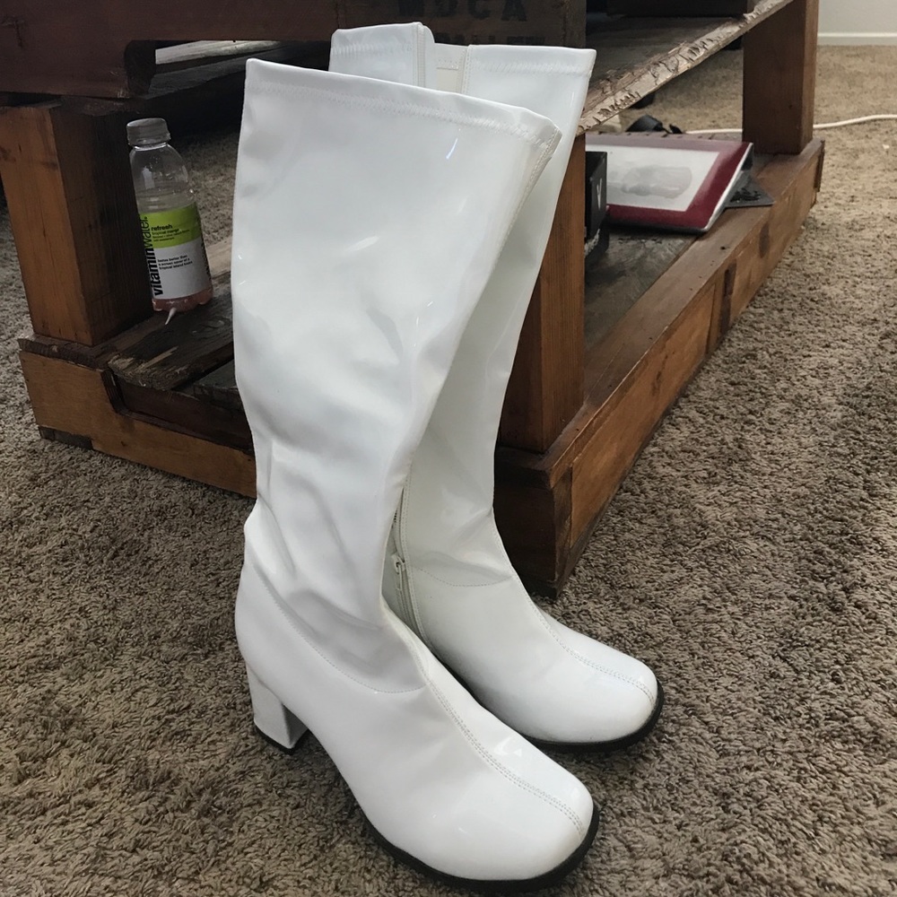 White Go-Go Boots