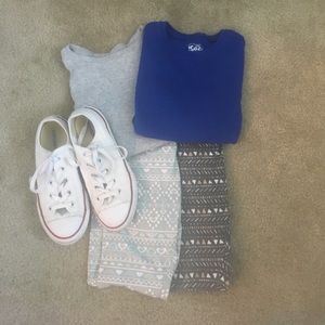 Hurry before resale!Printed Leggings, Tees, shoe