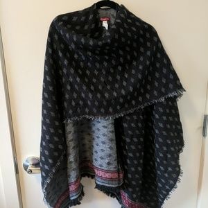 Black and Red Merona Shawl
