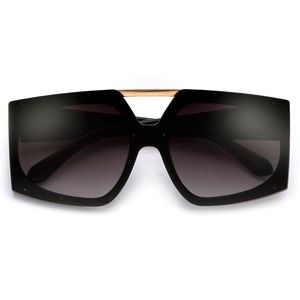 Oversized Brow Bar Shades Black & Gold